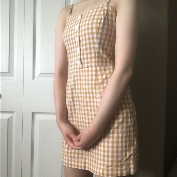 Petite Studio NYC Yellow Gingham Dress - Picture 12 of 14